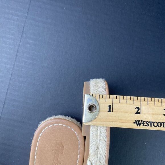 Madewell Women’s Kathryn Braided Leather Espadrille Slide Sandals Ivory Size 9 - Picture 8 of 16